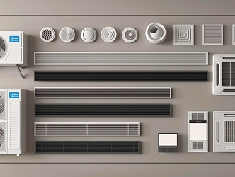 Modern air conditioner air outlet air conditioner outlet 3d model