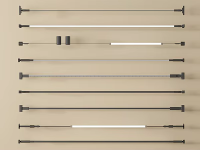 Modern LED Wall Washer Lights With Various Lengths And Sleek Designs 3d model
