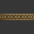 Elegant Jewelry Golden Bracelet With Intricate Filigree Design And Shiny Finish