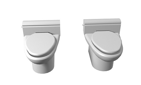 one-piece toilet 3d model