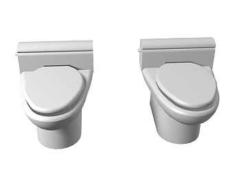 one-piece toilet 3d model