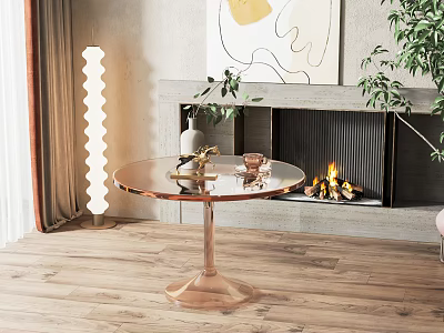 modern coffee table acrylic coffee table 3d model