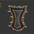 Contradiction Medieval Shield Ancient Shield Shield Shield Defensive Weapon Ancient Shield Iron Shield Protective Shield 3d model