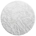 Soft Plush Round Rugs in White Beige Dark Gray for Modern Living Room Decor