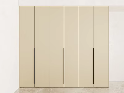 Minimalist wardrobe 3d model