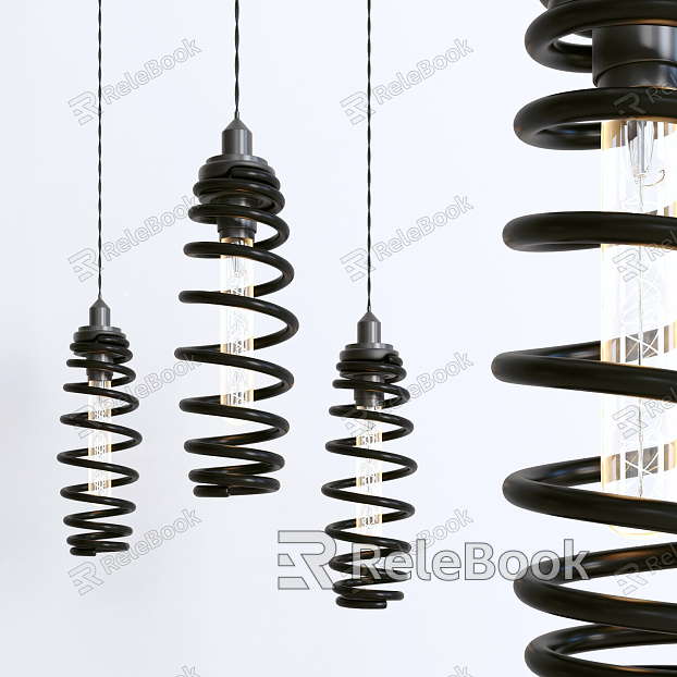 Industrial LOFT chandelier lamp tube chandelier model