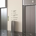Modern Elevators With Floor Indicators For Restaurant Conference Gallery And Reception 3d model