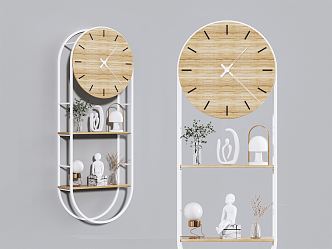 Modern Wall Storage Rack Wall Decoration Rack 3d model