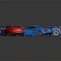 Various Colored Toy Cars Displayed Together In Group With Different Shades