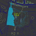 Aerial View Urban Planning Layout With Road Networks Green Spaces And Building Zones