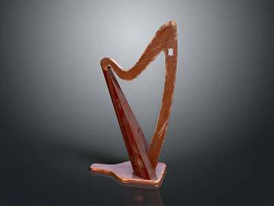 Elegant Brown Wooden Wall Lamp With Curved Design For Modern Home Interior 3d model