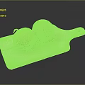 White Wooden Cutting Board With Two Fresh Onions On Dark Background