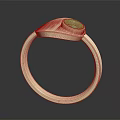 Elegant Minimalist Silver Fashion Ring With Green Gemstone For Women Accessories