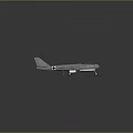 Military Airplane Model On Gray Runway With Yellow Lines And Cross Markings
