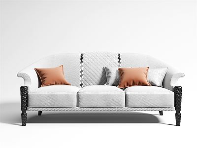 Jane's three-seat sofa 3d model