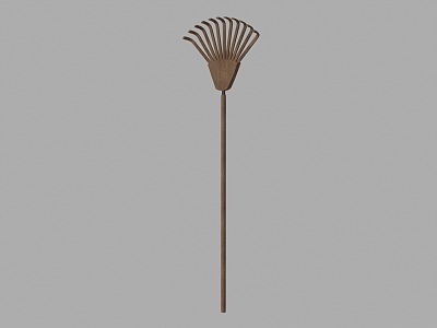 Chinese-style rake public equipment 3d model