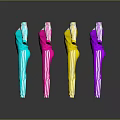 Stylish Blue Pink Yellow Purple Tracksuits With White Stripes Fashion Outfits