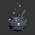 Modern Jar Medicine Jar Alchemy Furnace Container 3d model