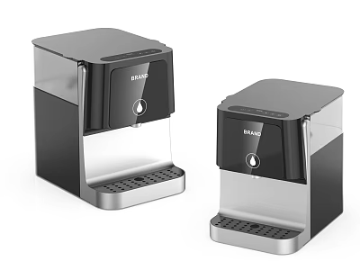 Beko Two Water Dispensers With Black Silver Sleek Design For Daily Home Use 3d model