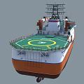 Severny Polyus Ice Resistant Self Propelled Arctic Research Platform Vessel