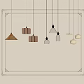 Small chandelier fishing line chandelier 3d model