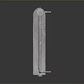 White Cast Iron Radiator With Vertical Fins And Classic Heating Design