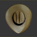 Modern Hat Cowboy Hat Straw Hat 3d model