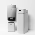 Modern White Household Appliances With Sleek Design Standing And Wall Mounted For Home Use