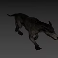 Fierce Fantasy Creature Character With Rough Skin And Sharp Teeth For Game Or Movie