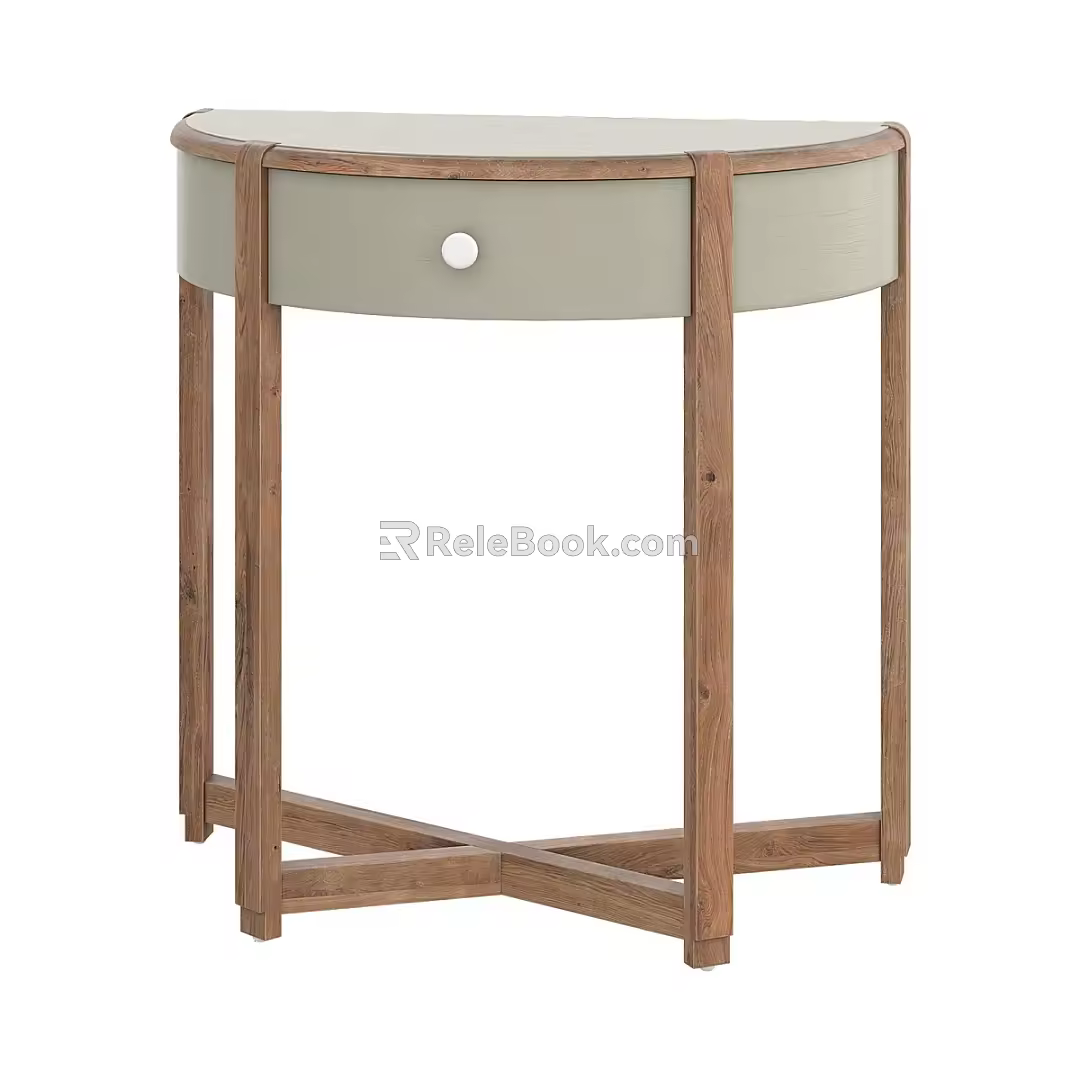 Nordic Simple Bedside Table 3d model