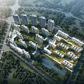 Modern Residential Buildings With Green Surroundings And Park Areas In Well Planned Urban Layout