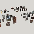 Collection of Ancient Windows 3d model