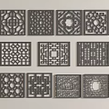 Chinese-style openwork window new Chinese-style flower openwork carved flower lattice 3d model