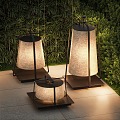 Modern garden lamp landscape lamp combination outdoor lamp lawn lamp camping lamp 3d model