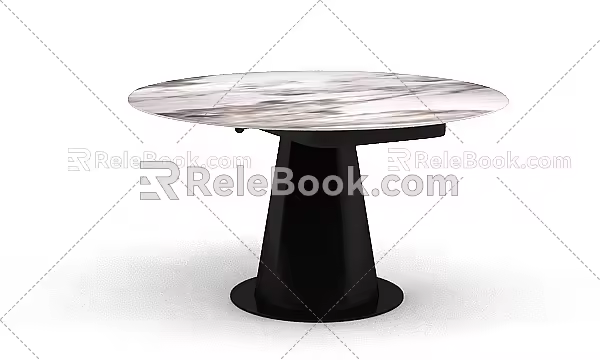 Table and tea table 3d model