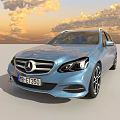 Blue Car 3D Rendered Images With Interior Exterior Wheels And Design Details From Various Angles