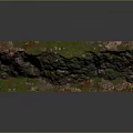 Natural Scenic Landscape with Lush Green Vegetation Covering Sloped Rocky Terrain