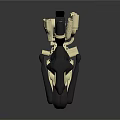 Sleek Black And Gold Motorcycle With Futuristic Design And Glossy Finish
