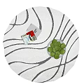 Modern Round Carpet 3d model