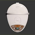 Modern Electric Water Boiler With White And Silver Design Handle Digital Display Water Level Indicator