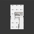 Modern Interior Staircase Design With White Steps Black Railings And Wooden Handrail