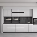 Open Cabinet Custom Cabinet Bar Counter Area Cabinet Display Cabinet 3d model