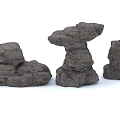 Modern Rock Stone Stone Block Boulder 3d model