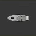 Sleek White Yacht With Open Deck Railing And Cockpit Steps Design 3d model