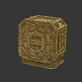 Wood Trick Commercial Equipment With Wooden Mechanical Structure And Cube Design