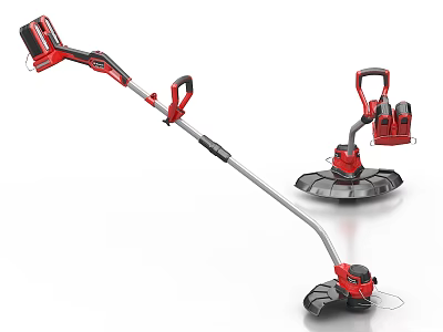 Red Black Handheld Electric Grass Trimmer Industrial Cutting Equipment 3d model