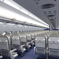 Airliner A320 Airliner Airliner Interior Airliner Cab Airliner Cab First Class Economy Class Airliner 3d model