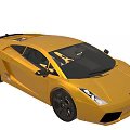 Yellow Sports Car With Sleek Exterior Design And Black Wheels For Luxury Ride