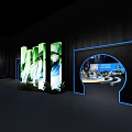 Fashion Week Stage Show With Circular Lighting And Models Displaying Outfits