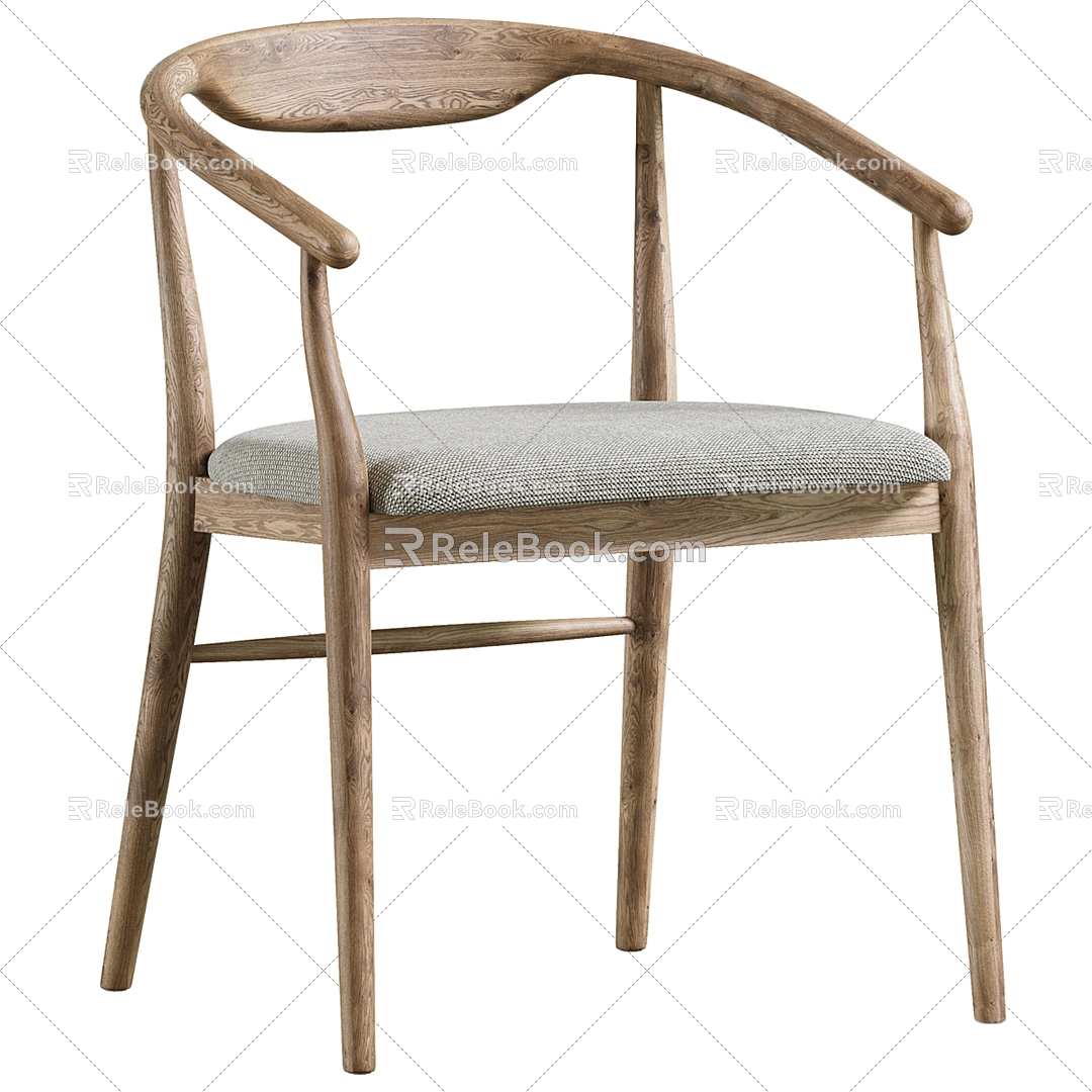 Nordic single chair 3d model